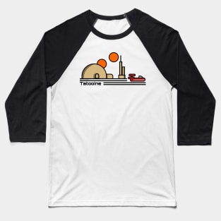 Tatooine Travel Poster Baseball T-Shirt